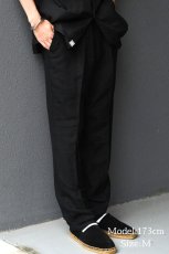 画像6: Cubavera Linen Brend Draw String Pants Black キューバベラ (6)