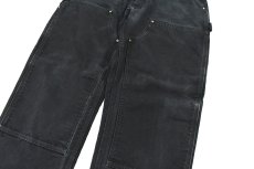 画像4: Used Carhartt Duck Double Knee Carpenter Pants Black made in USA カーハート (4)