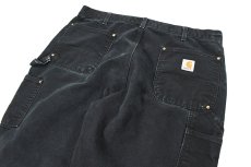 画像5: Used Carhartt Duck Double Knee Carpenter Pants Black made in USA カーハート (5)
