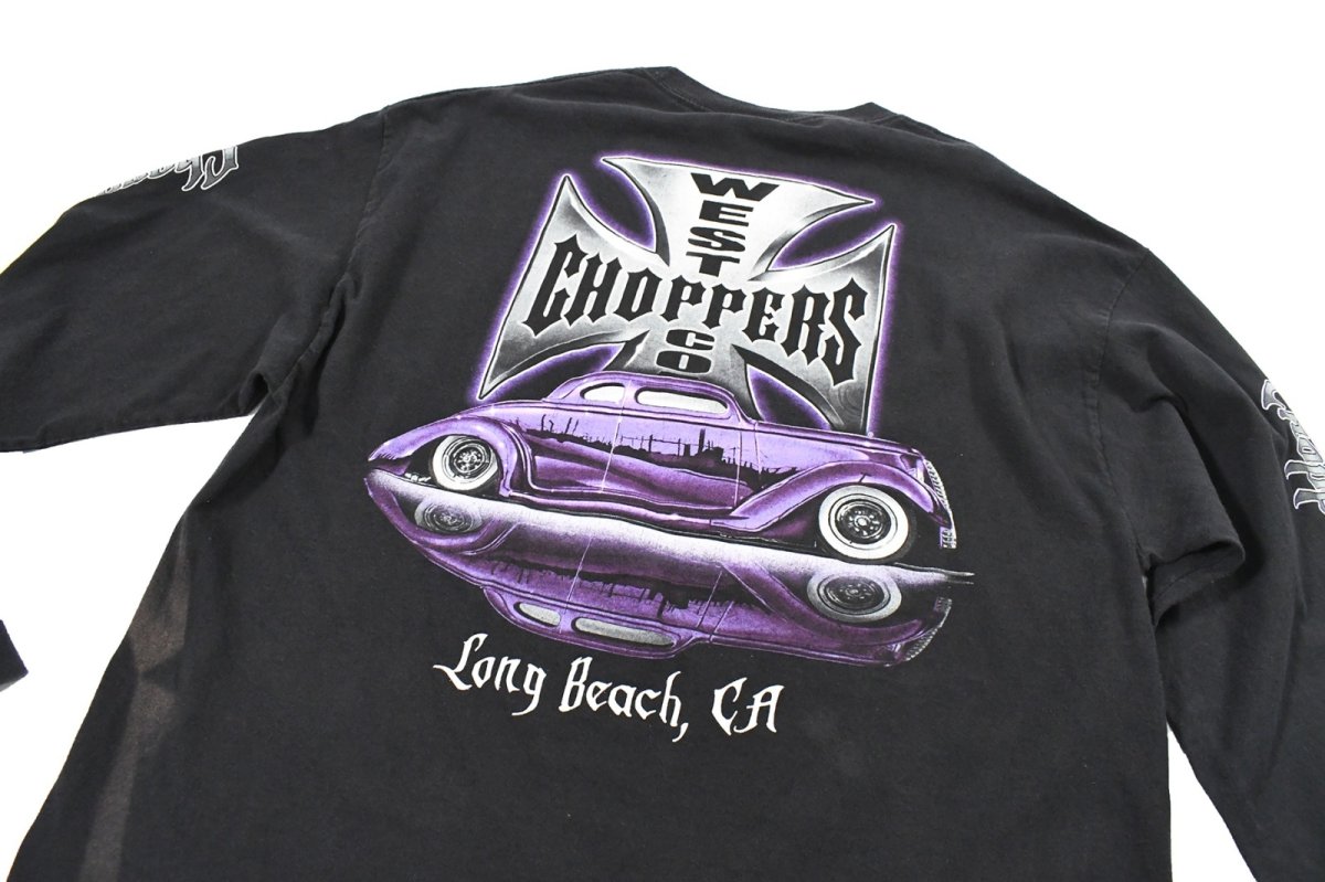画像7: Used West Coast Choppers L/S Print Tee (7)