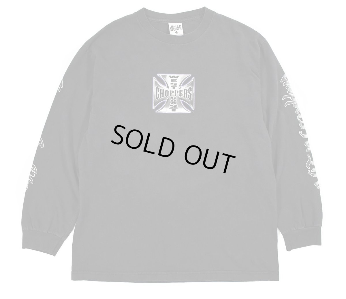 画像1: Used West Coast Choppers L/S Print Tee (1)