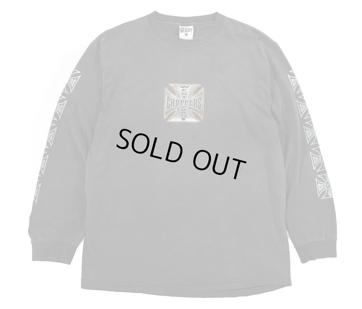 画像1: Used West Coast Choppers L/S Print Tee (1)