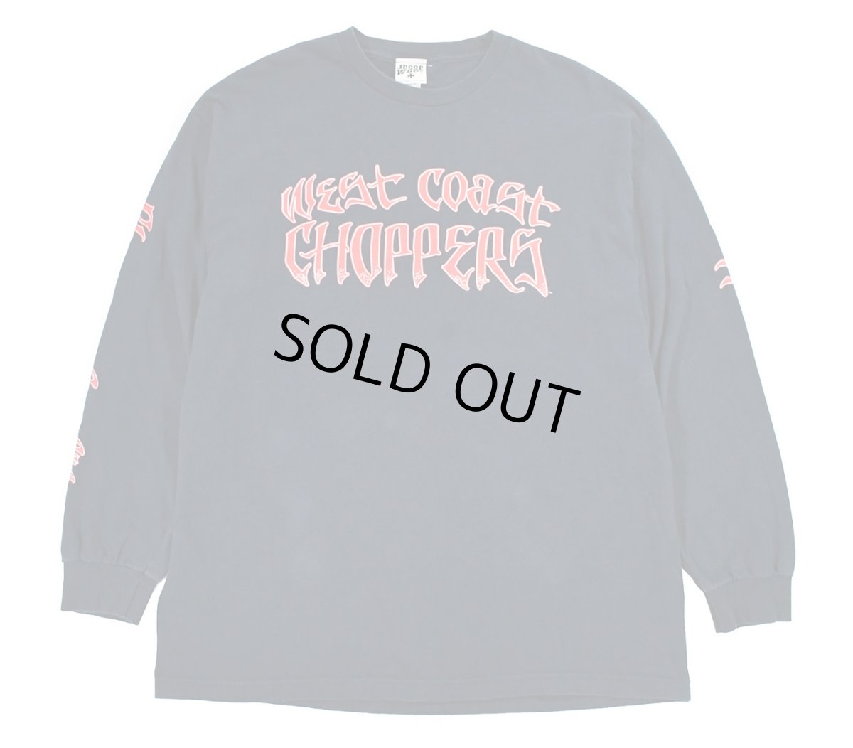 画像1: Used West Coast Choppers L/S Print Tee (1)