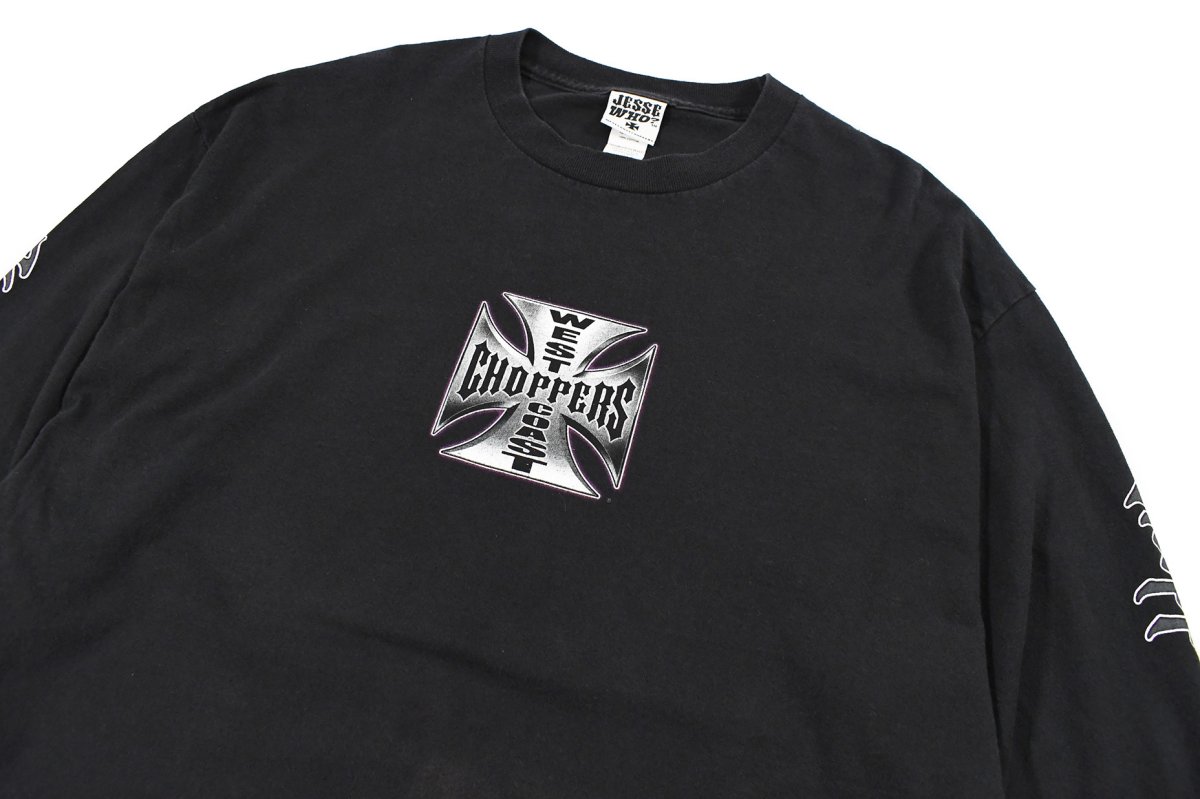画像2: Used West Coast Choppers L/S Print Tee (2)