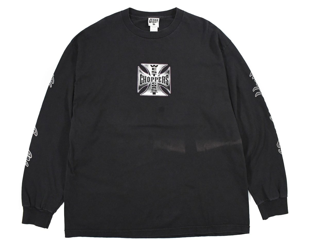 画像1: Used West Coast Choppers L/S Print Tee (1)