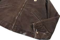 画像3: Used Carhartt Duck Detroit Jacket Dark Brown made in USA (3)