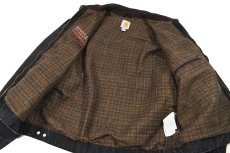 画像5: Used Carhartt Duck Detroit Jacket Black (5)