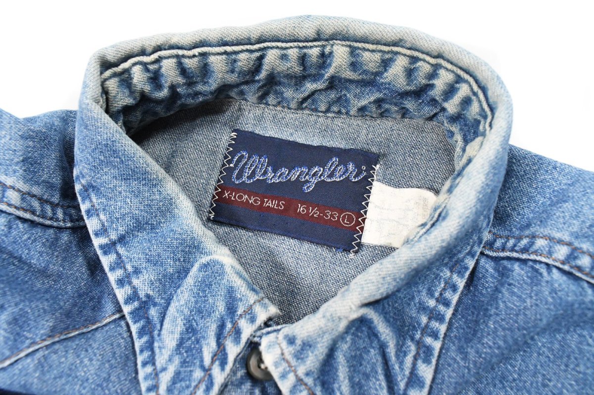 画像3: Used Wrangler Denim Western Shirt (3)