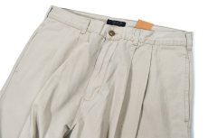 画像2: Deadstock Chaps Ralph Lauren Pleated Chino Trouser Khaki (2)
