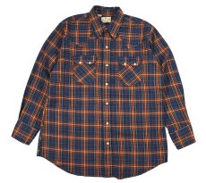 画像1: Used Dee Cee Plaid Pattern Western Shirt made in USA (1)