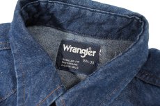 画像5: Used Wrangler Damaged Denim Western Shirt (5)