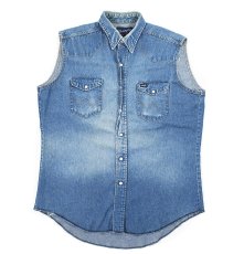 画像1: Used Wrangler Denim Western Shirt (1)