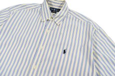 画像2: Used Ralph Lauren S/S Stripe B/D Shirt "Blake" (2)