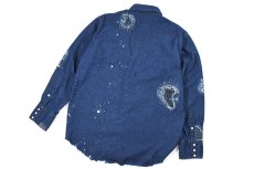 画像6: Used Wrangler Damaged Denim Western Shirt (6)