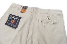 画像4: Deadstock Chaps Ralph Lauren Pleated Chino Trouser Khaki (4)