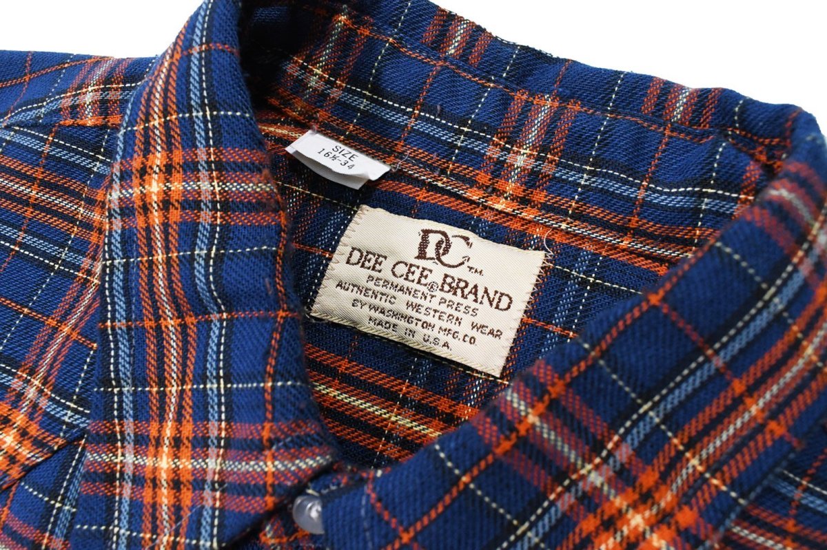 画像4: Used Dee Cee Plaid Pattern Western Shirt made in USA (4)