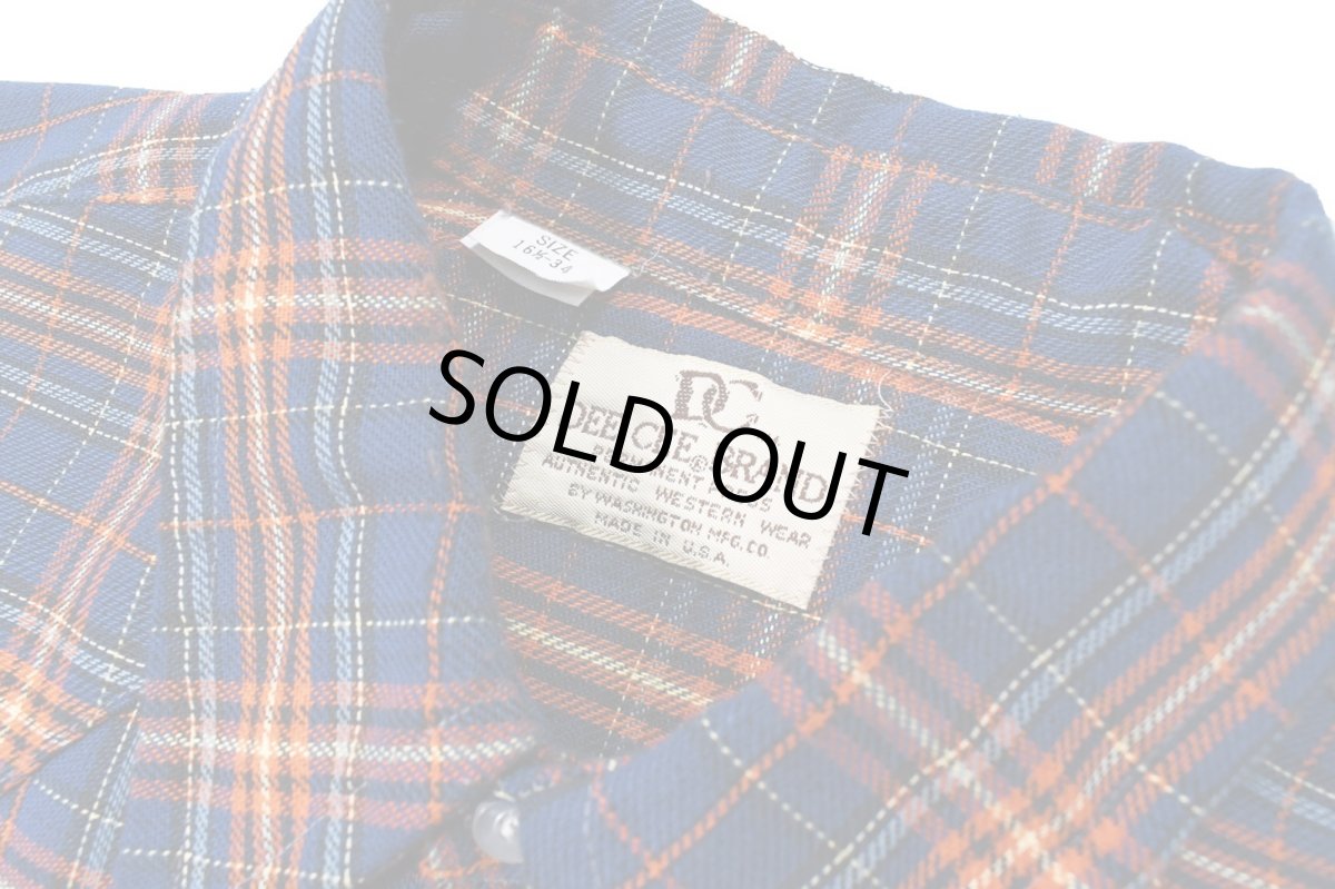 画像4: Used Dee Cee Plaid Pattern Western Shirt made in USA (4)