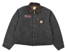 画像1: Used Carhartt Duck Detroit Jacket Black (1)
