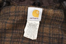 画像4: Used Carhartt Duck Detroit Jacket Dark Brown made in USA (4)