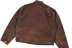 画像6: Used Carhartt Duck Detroit Jacket Dark Brown made in USA (6)