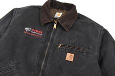 画像2: Used Carhartt Duck Detroit Jacket Black (2)