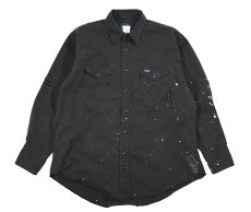 画像1: Used Wrangler Damaged Western Shirt (1)