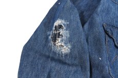 画像5: Used Wrangler Damaged Denim Western Shirt made in USA (5)
