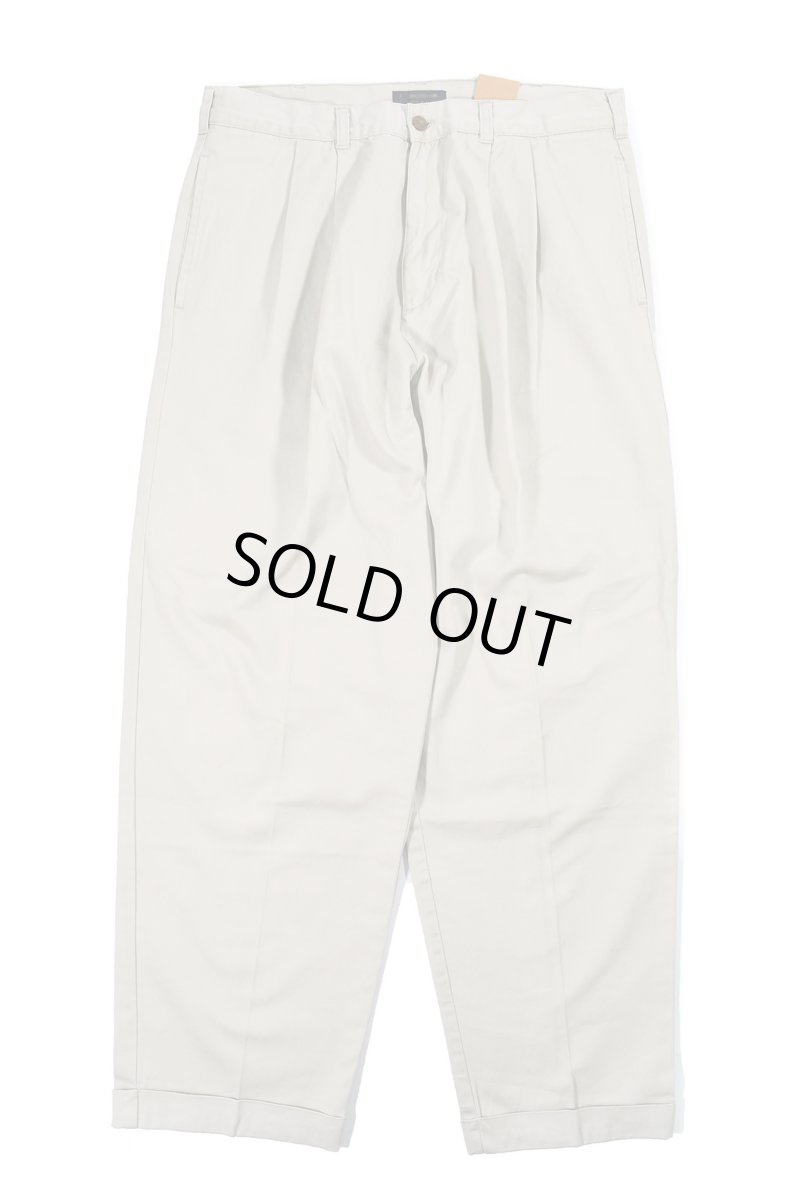 画像1: Deadstock Chaps Ralph Lauren Pleated Chino Trouser Khaki (1)