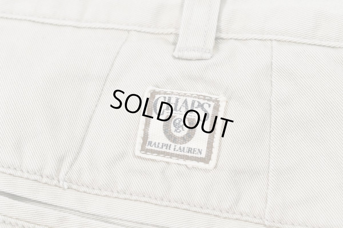 画像5: Deadstock Chaps Ralph Lauren Pleated Chino Trouser Khaki (5)