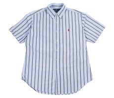 画像1: Used Ralph Lauren S/S Stripe B/D Shirt "Classic Fit" (1)
