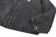 画像3: Used Carhartt Duck Detroit Jacket Black (3)