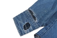 画像4: Used Wrangler Damaged Denim Western Shirt (4)