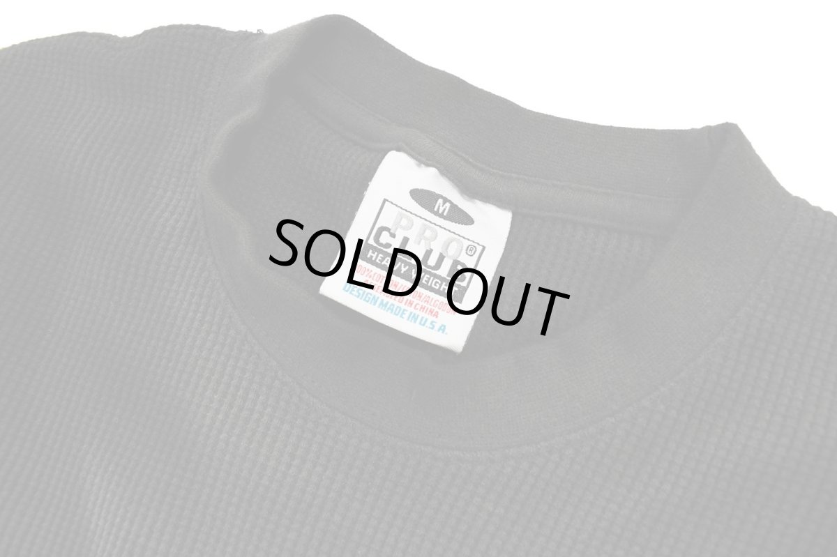 画像4: Pro Club L/S Thermal Tee Sunfade Black (4)