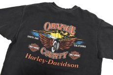 画像4: Used Harley-Davidson S/S Print Tee Black made in USA (4)