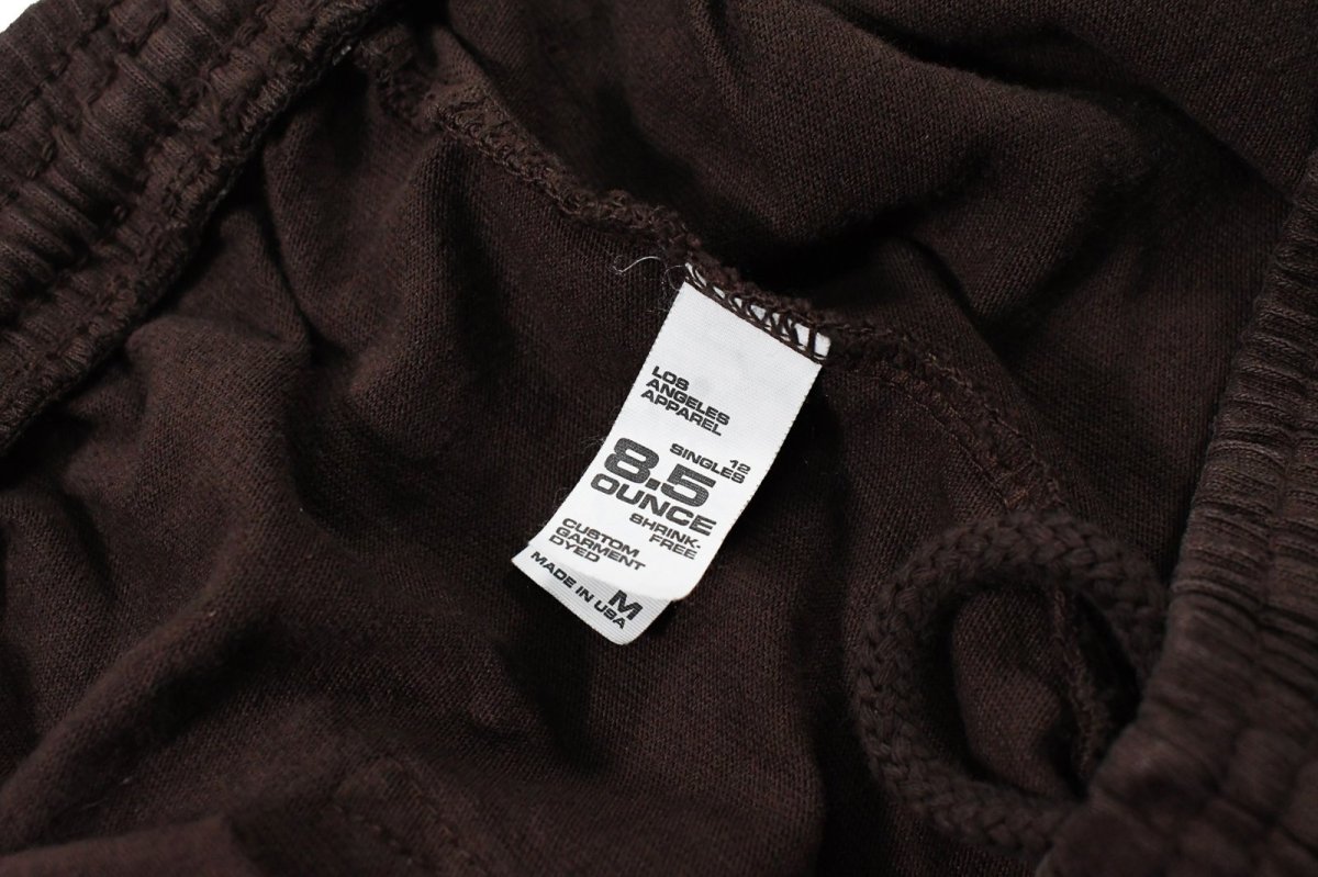 画像6: Los Angeles Apparel 8.5oz Wide Leg Jersey Pants Chocolate ロサンゼルス アパレル (6)