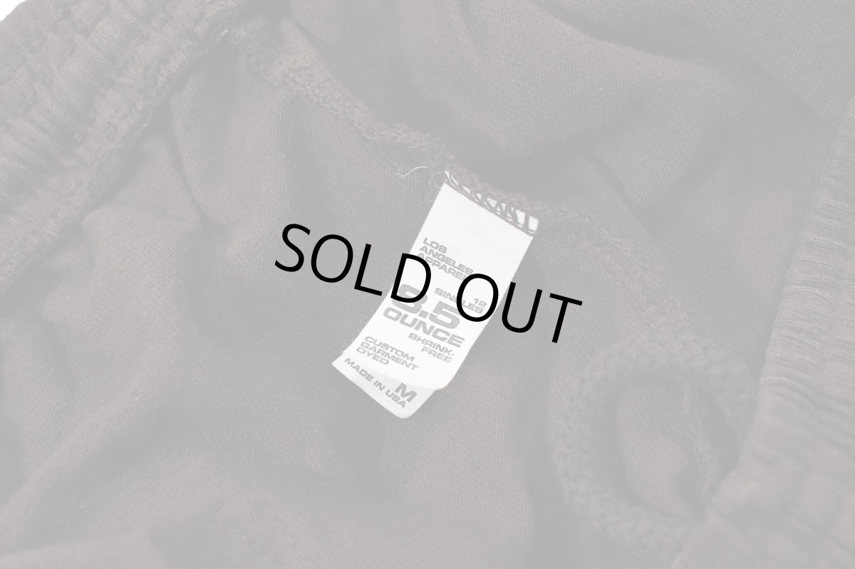 画像7: Los Angeles Apparel 8.5oz Wide Leg Jersey Pants Chocolate ロサンゼルス アパレル (7)