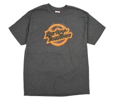 画像1: Used Harley-Davidson S/S Print Tee Charcoal made in USA (1)
