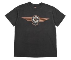 画像1: Used Harley-Davidson S/S Print Tee Black made in USA (1)