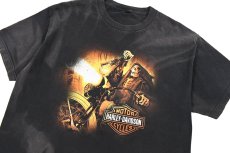 画像2: Used Harley-Davidson S/S Print Tee Fade Black made in USA (2)