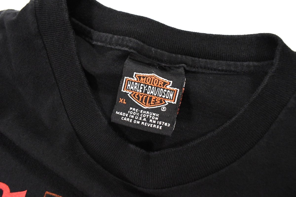 画像3: Used Harley-Davidson S/S Print Tee Black made in USA (3)