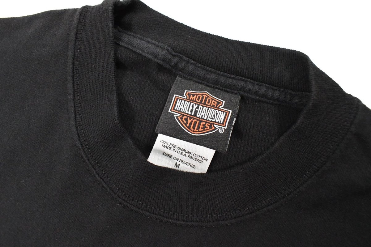画像3: Used Harley-Davidson S/S Print Tee Black made in USA (3)