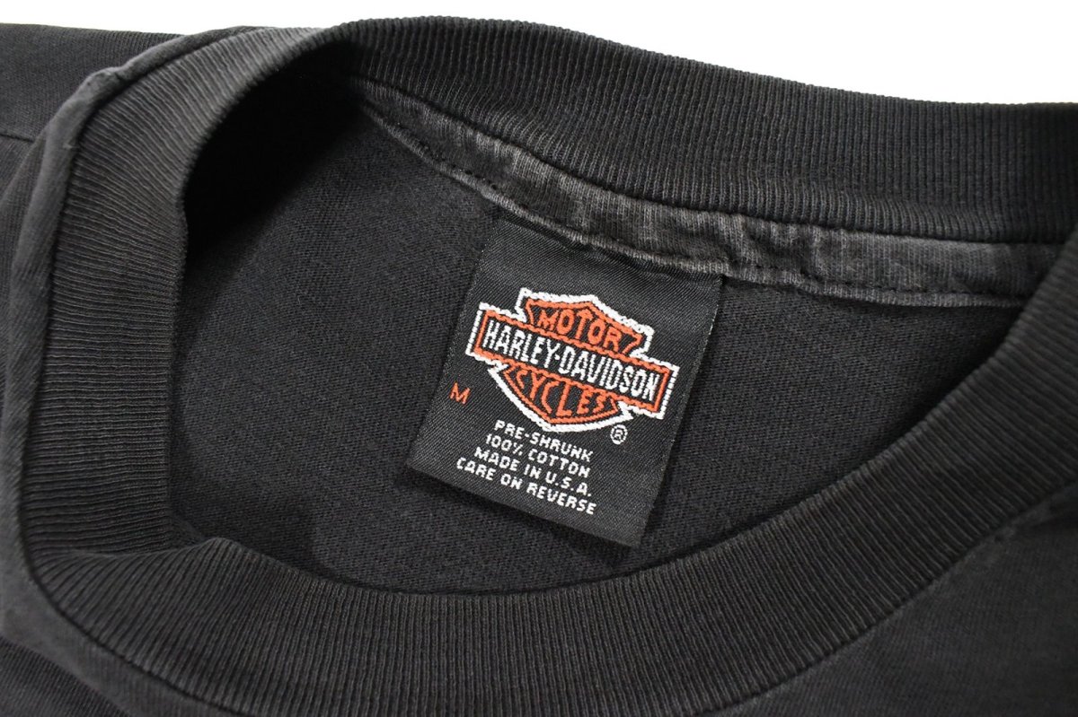 画像3: Used Harley-Davidson S/S Print Tee Black made in USA (3)