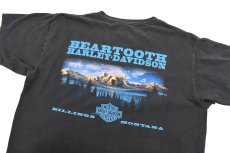 画像4: Used Harley-Davidson S/S Print Tee Black made in USA (4)