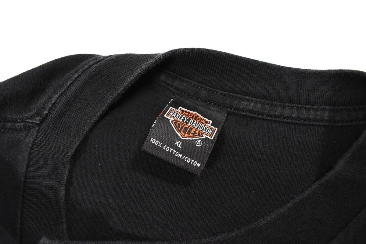 画像3: Used Harley-Davidson S/S Print Tee Black made in USA (3)