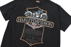 画像2: Used Harley-Davidson S/S Print Tee Black made in USA (2)