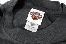 画像3: Used Harley-Davidson S/S Print Tee Charcoal made in USA (3)