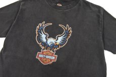 画像2: Used Harley-Davidson S/S Print Tee Black made in USA (2)