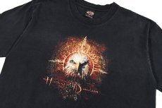 画像2: Used Harley-Davidson S/S Print Tee Black made in USA (2)
