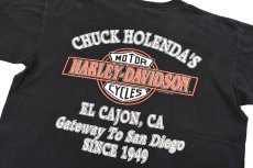 画像4: Used Harley-Davidson S/S Print Tee Black made in USA (4)