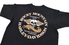 画像4: Used Harley-Davidson S/S Print Tee Black made in USA (4)